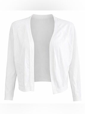 Apt. 9 White Knit Cropped Cardigan – Women’s Size
